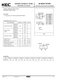 Datasheet BC857W производства KEC